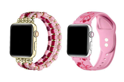 Printed Silicone + Emily Band Bundle for Apple Watch
