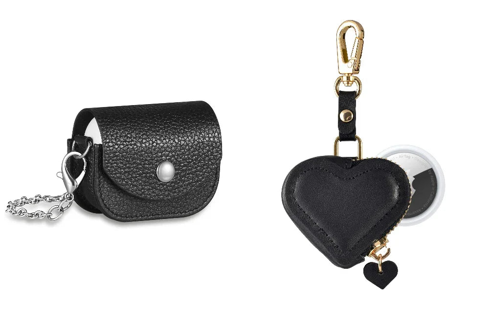 Leather Purse + Charm for AirTag and AirPods Pro Bundle