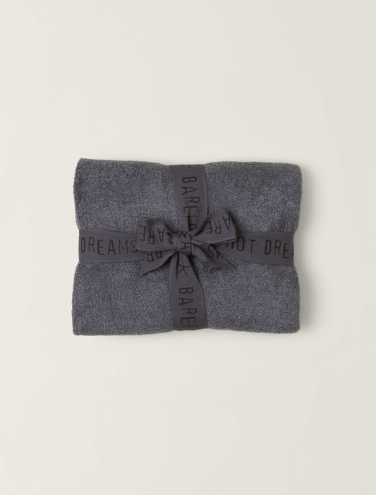 Barefoot Dreams CozyChic Lite Baby Receiving Blanket Coal