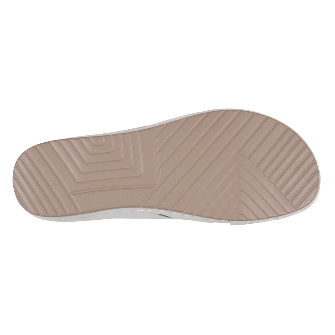 Women's Betsy White Embellished Comfort Sandals