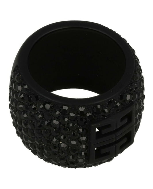 Givenchy 4G Ring in Metal With Crystals