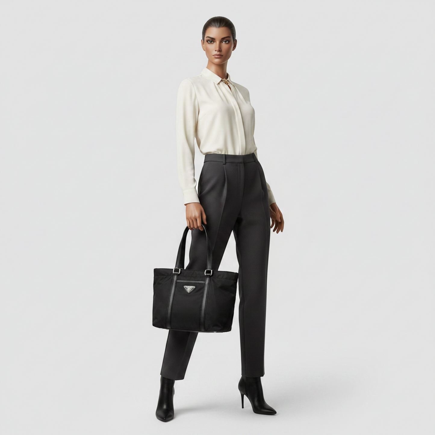 Prada Tessuto Saffiano · Nylon Tote