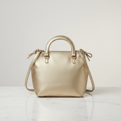 Prada Bow Metal · Leather Handbag