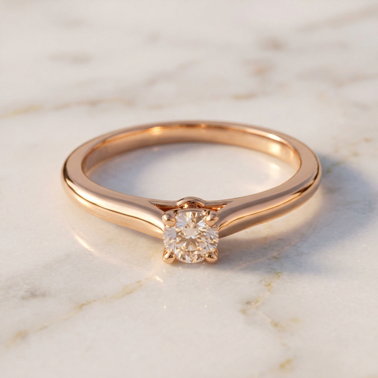 Cartier 1895 Solitaire · Rose Gold · Diamond