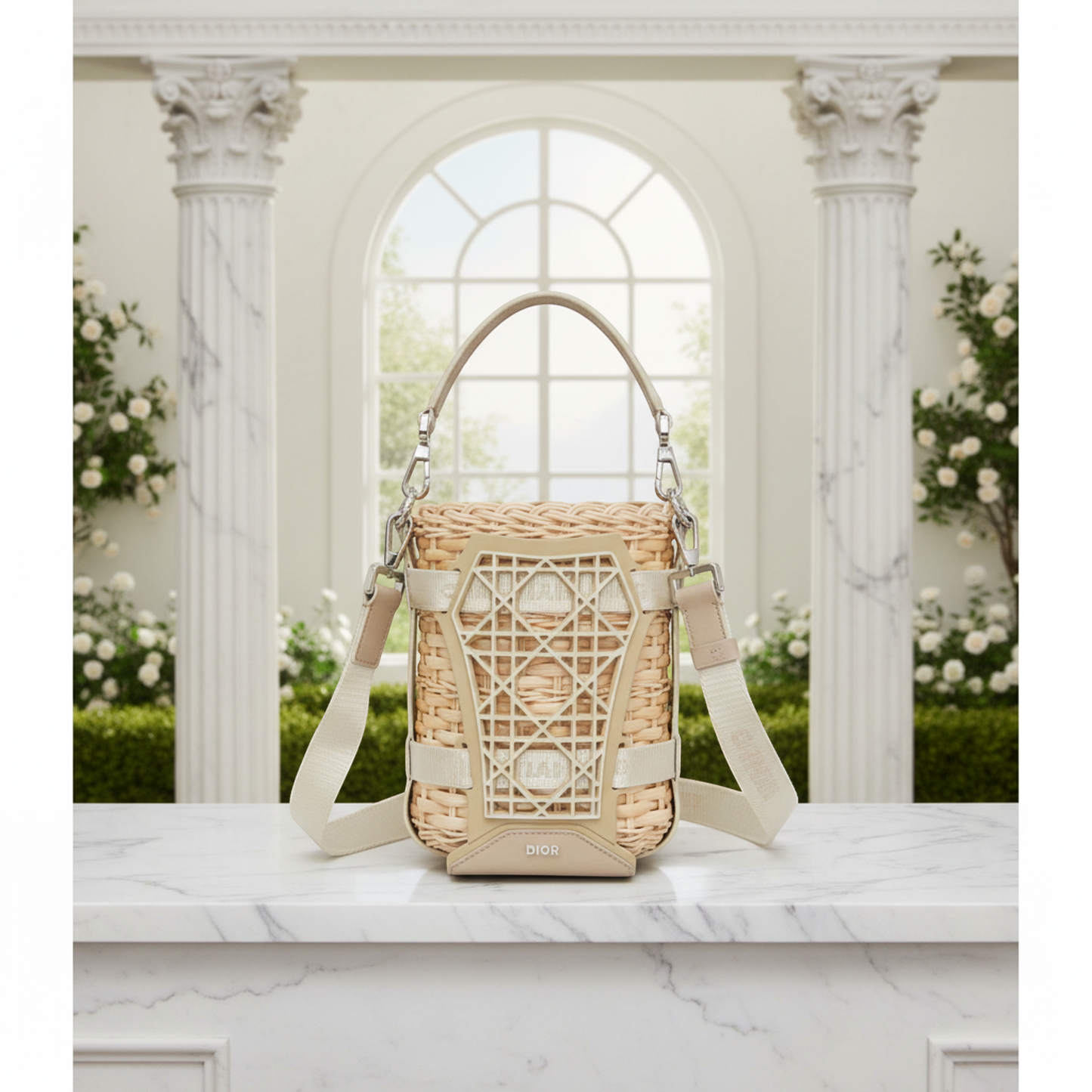Christian Dior Sahara · Rattan Basket Bag