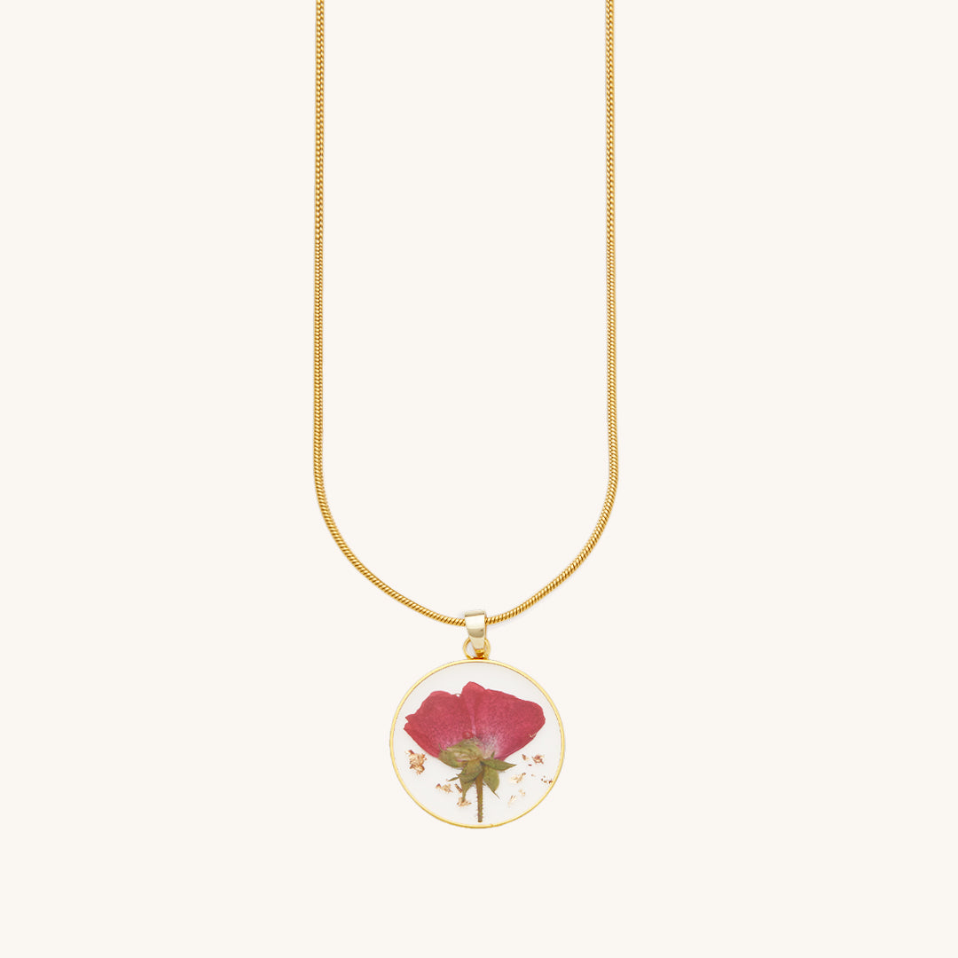 Mint & Lily Pressed Birth Flower Necklace