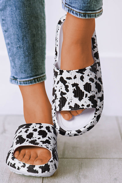 Threaded Pear Thick Sole Slip On Slippers