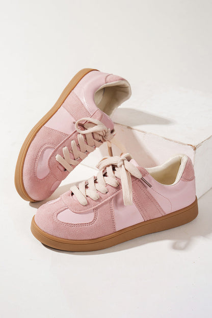 Threaded Pear Raina Two Tone Lace-up Sneakers