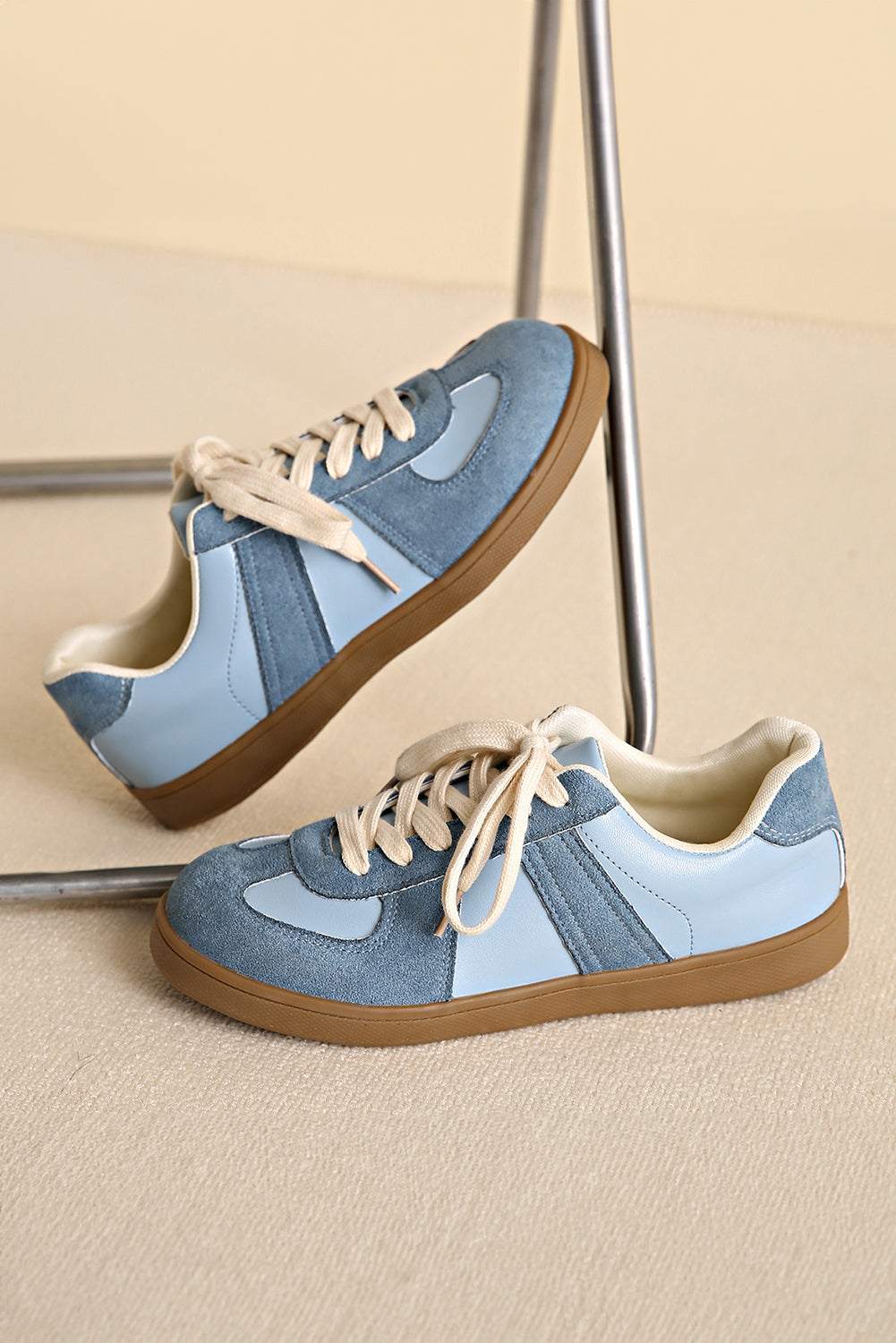 Threaded Pear Raina Two Tone Lace-up Sneakers