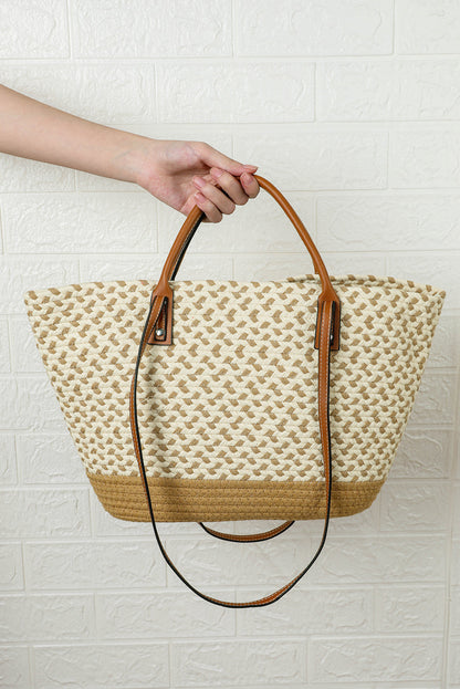 Threaded Pear Jaylani Woven Tote Bag
