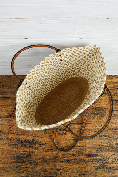 Threaded Pear Jaylani Woven Tote Bag