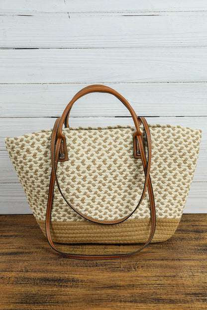 Threaded Pear Jaylani Woven Tote Bag