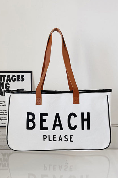 Threaded Pear Ryan Beach Please Canvas Tote