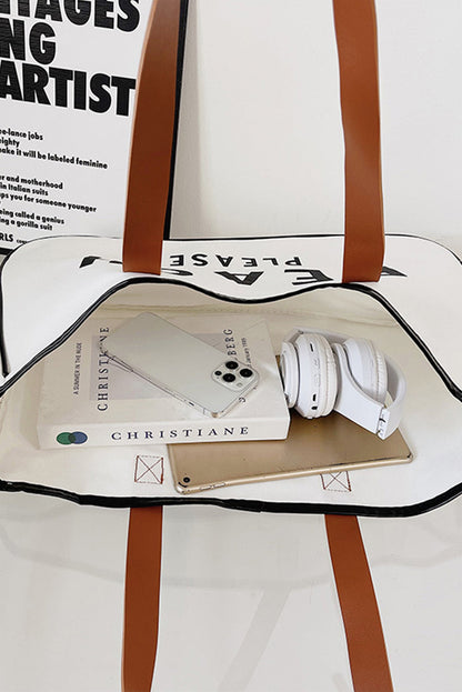 Threaded Pear Ryan Beach Please Canvas Tote