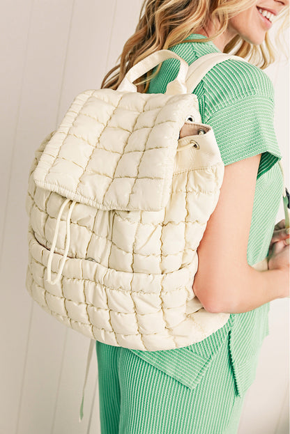 Threaded Pear Natalie Quilted Puffer Backpack