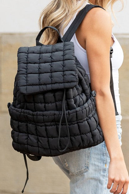 Threaded Pear Natalie Quilted Puffer Backpack