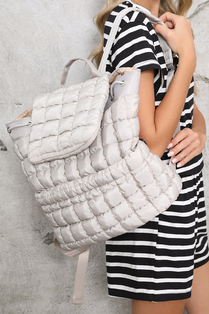 Threaded Pear Natalie Quilted Puffer Backpack