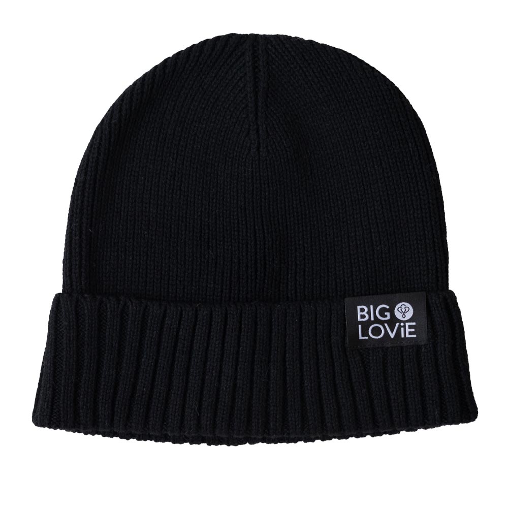 Badass Cotton Cashmere Beanie | Black