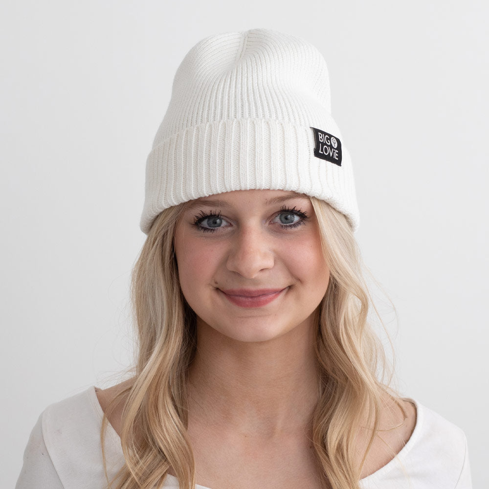 Badass Cotton Cashmere Beanie | Ivory