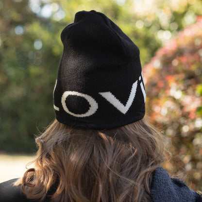 Big Lovie Jacquard Intentions Beanie | Black