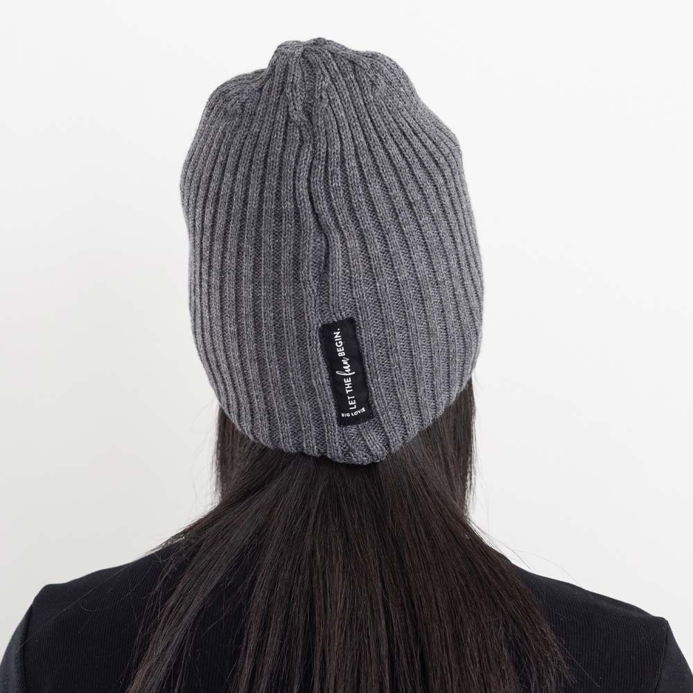 Let the Fun Begin Beanie | Dark Gray