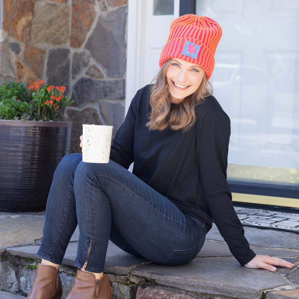 Jm X Bl Cosmic Color Contrast Hat | Tangerine