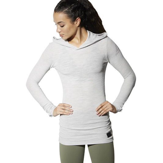 Reebok Women's Noble Fight Long Sleeve Waffle Hoodie