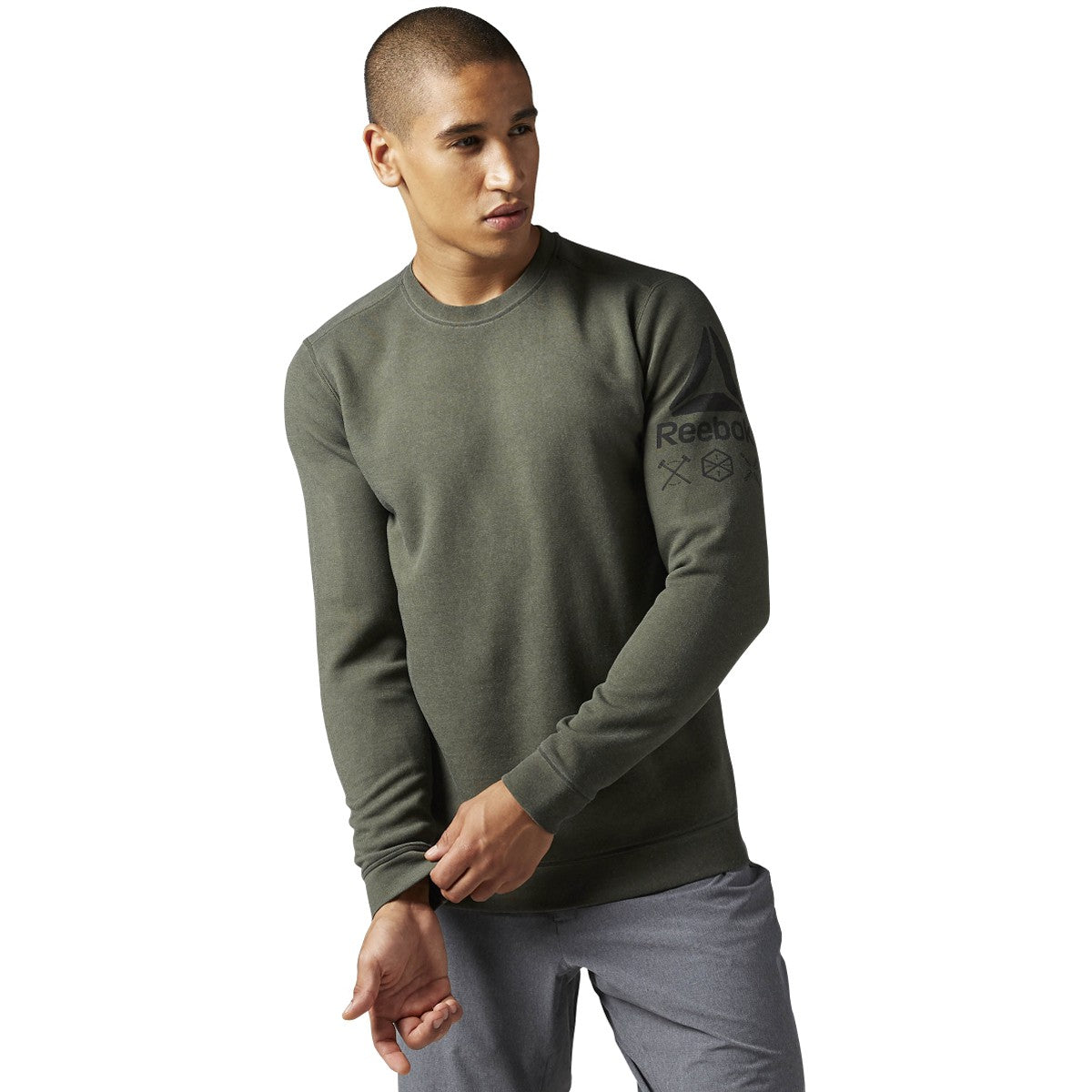 Reebok Men's Quikcotton Crew Sweater