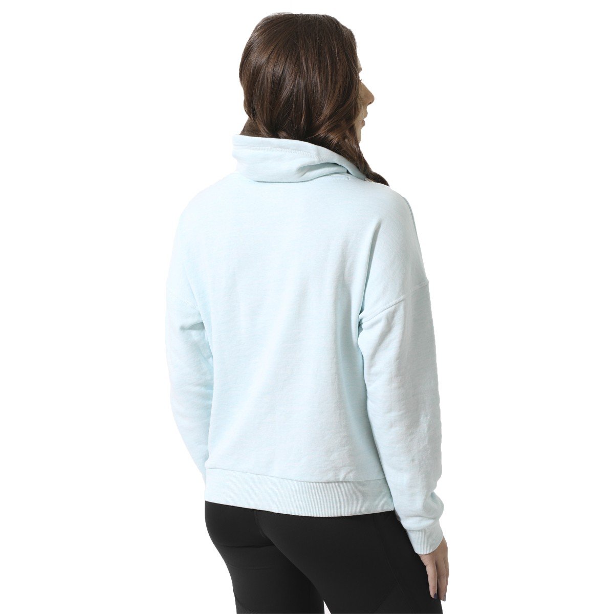 Reebok Women's Elements Marble Cowl Neck Sweatshirt