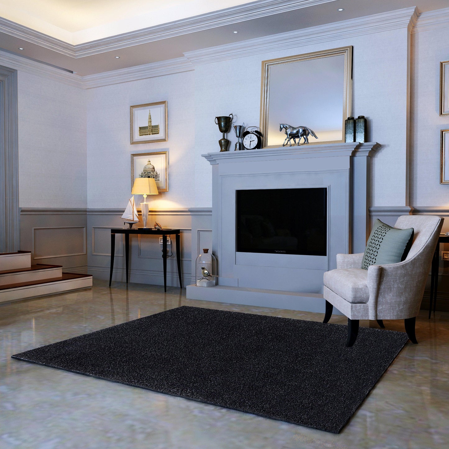 Elegant Comfort 5' x 7' -  8' x 10' Rectangle Shaggy Area Rug