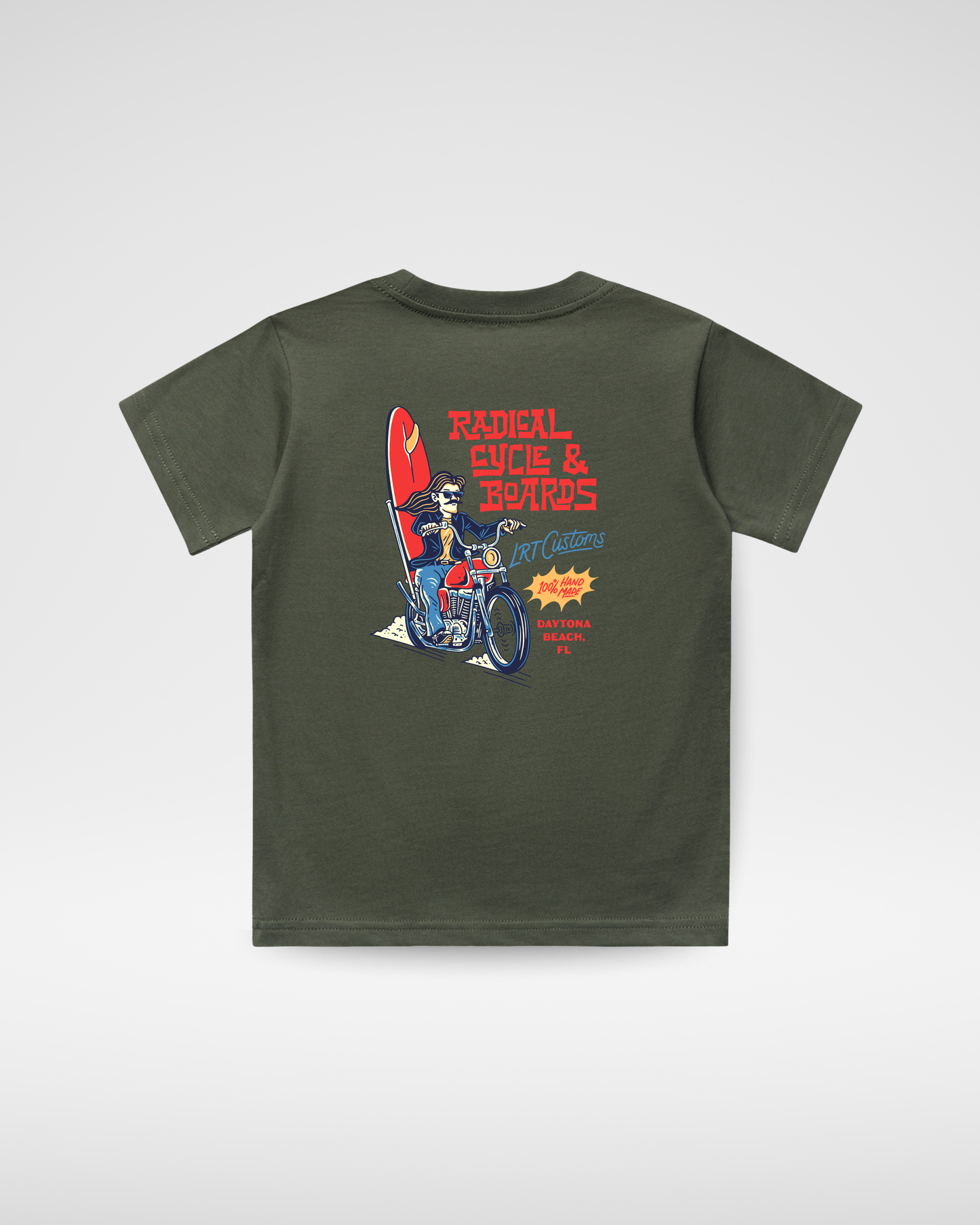 Radical Cycle and Boards Tee - Cypress