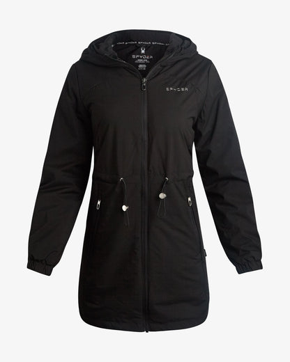 Women's Long Softshell Jacket - Black