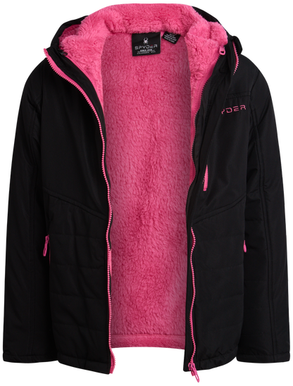 Spyder Girls' 3-in-1 Jacket - Black