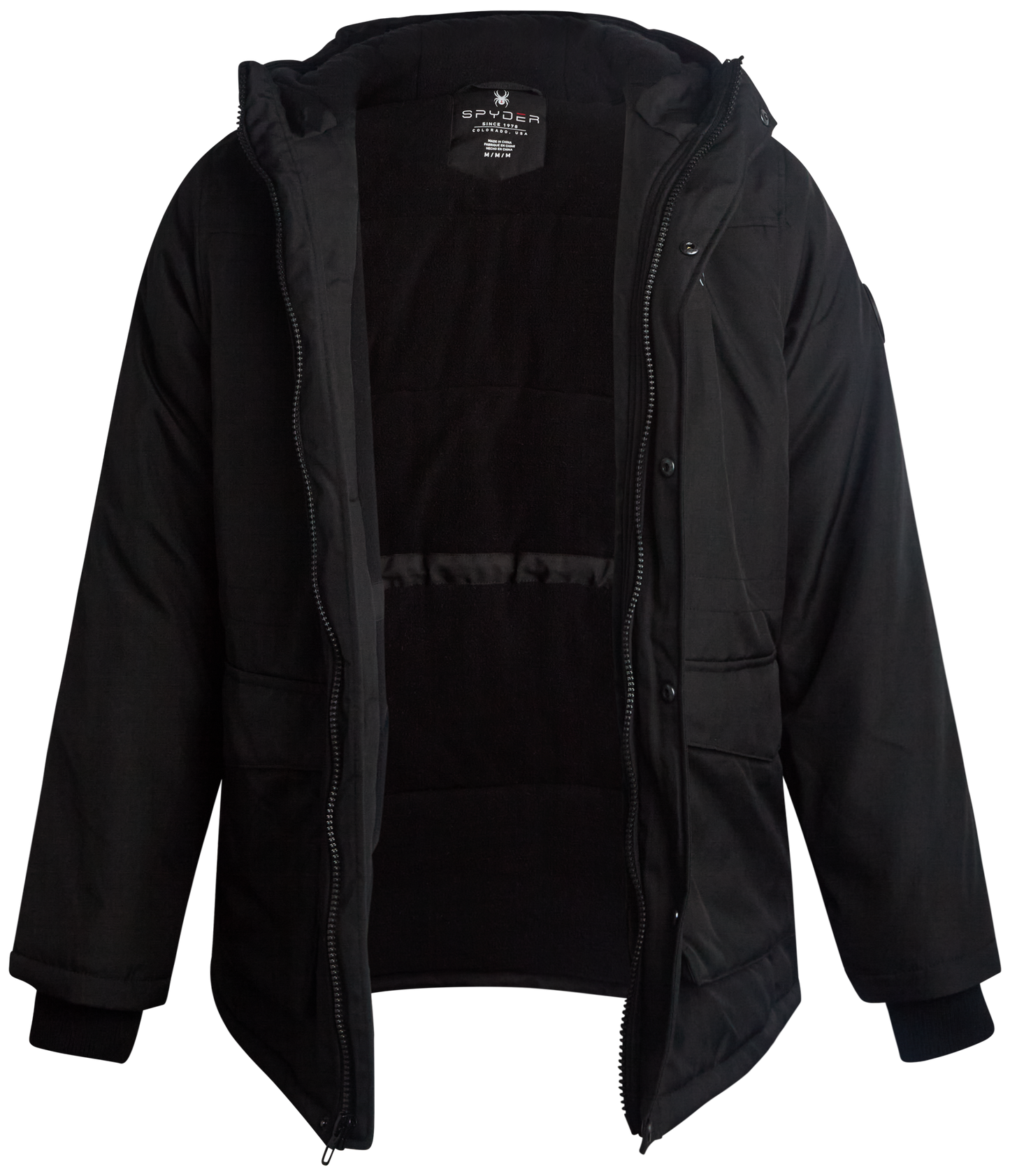 Spyder Mens Parka Jacket - Black – Zulily