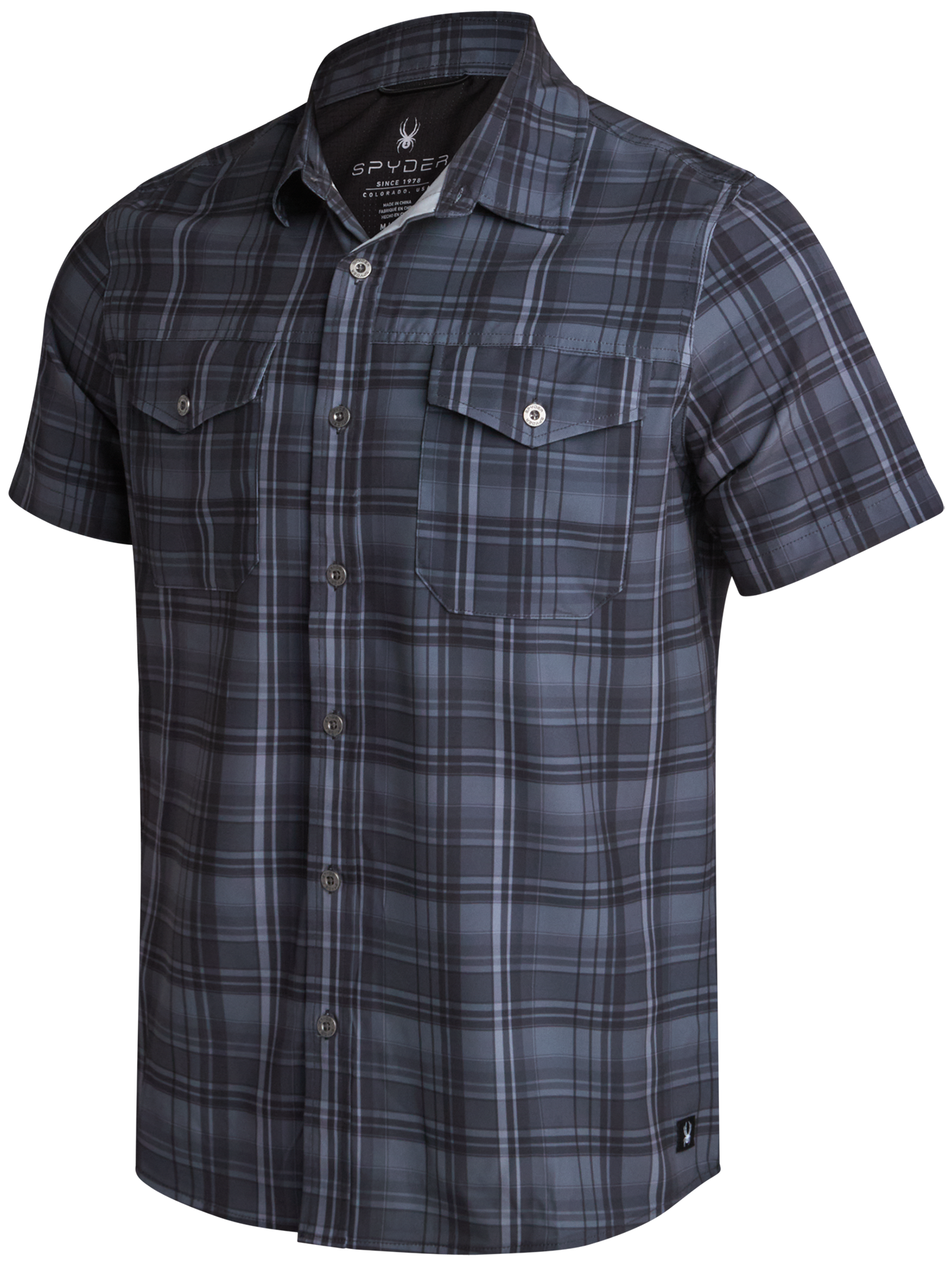 Men's Seaside Collared Shirt - Black