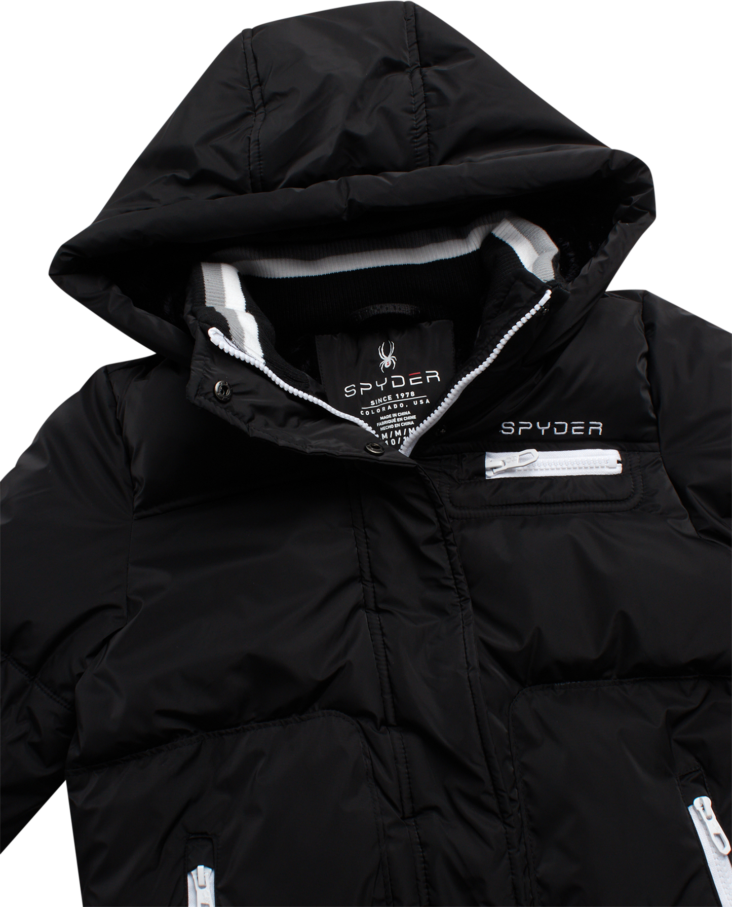 Spyder Girls' Puffer Jacket - Black
