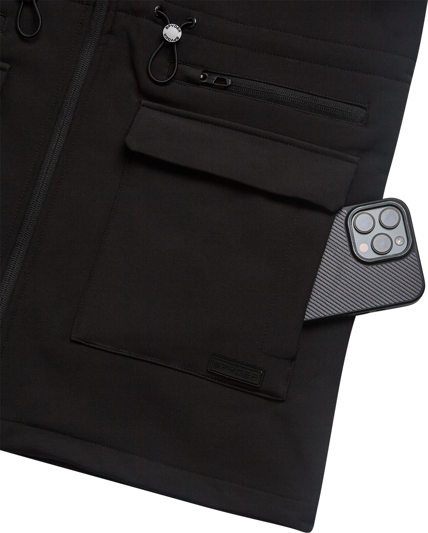 Spyder Womens Long Softshell Jacket - Black