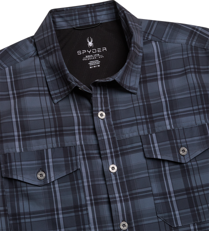 Men's Seaside Collared Shirt - Black