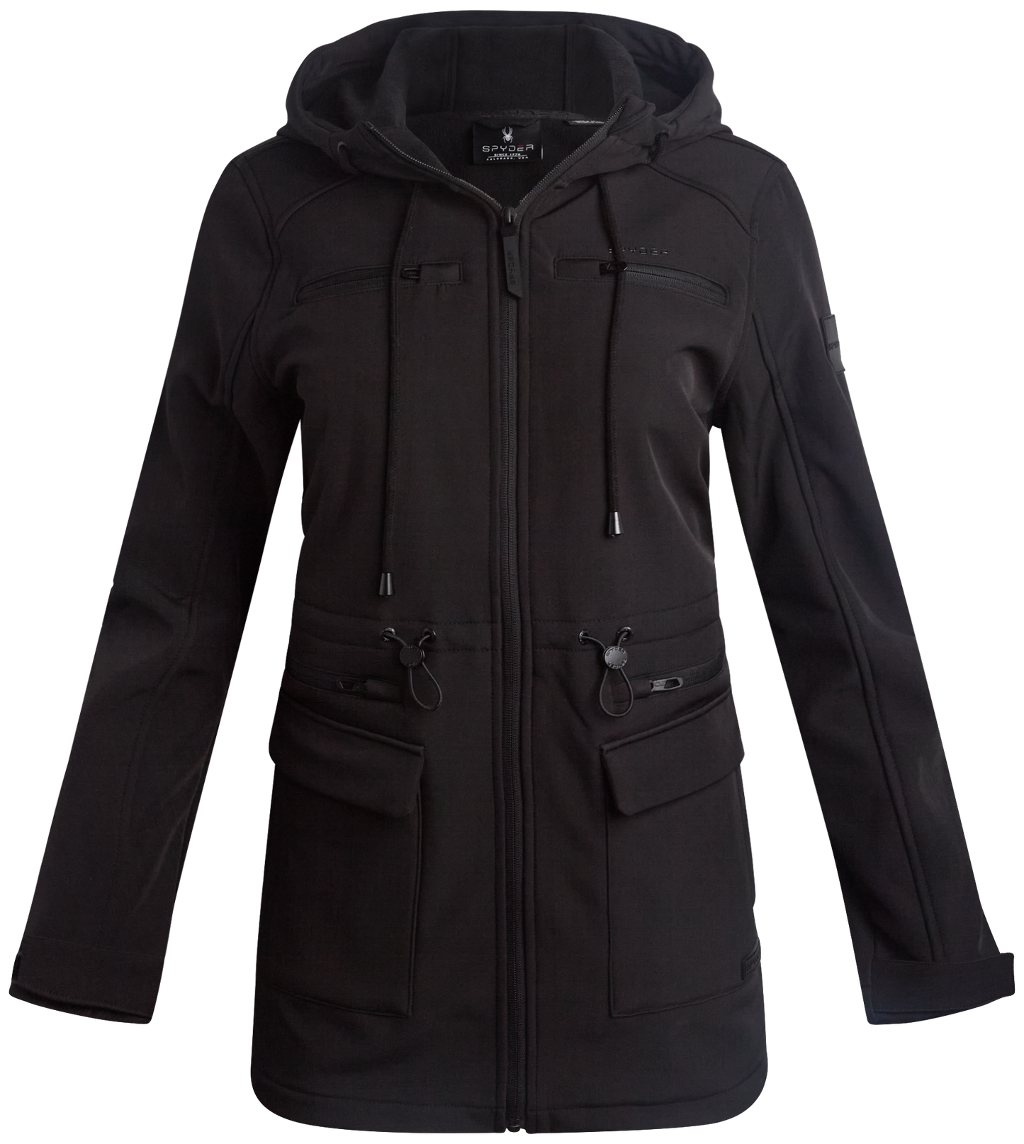 Spyder Womens Long Softshell Jacket - Black