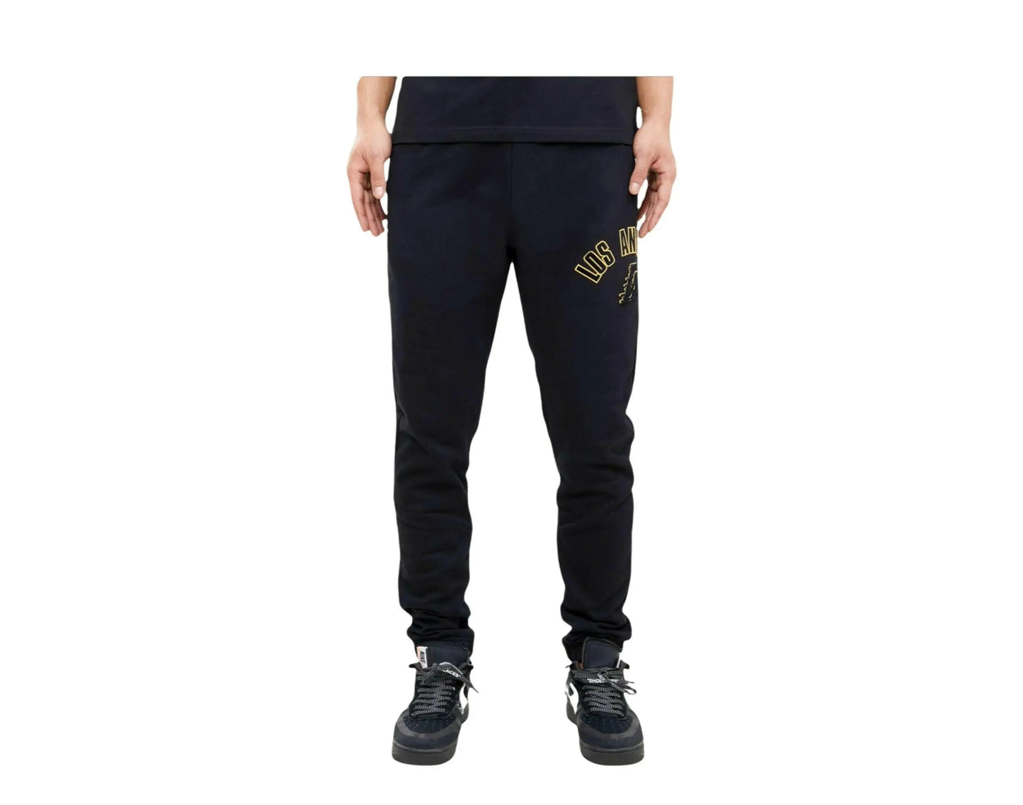 Pro Standard NBA Los Angeles Lakers Stacked Logo Men Sweatpants Black