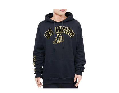 Pro Standard NBA Los Angeles Lakers Stacked Logo Men Hoodie Black
