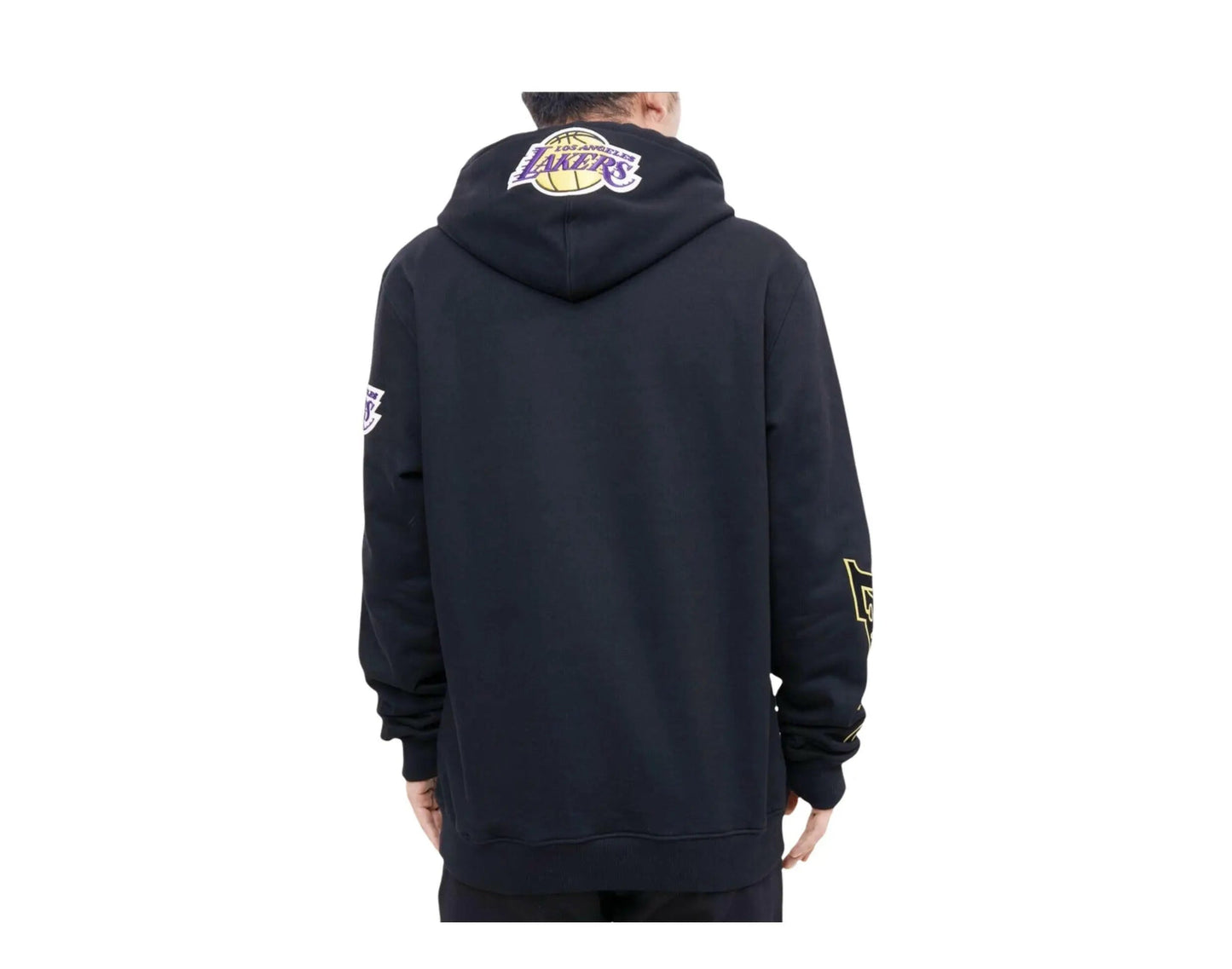 Pro Standard NBA Los Angeles Lakers Stacked Logo Men Hoodie Black