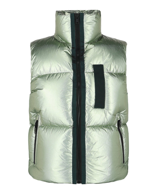 Givenchy Metallic-Finish Down Puffer Vest