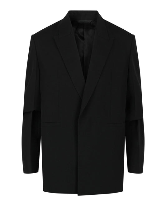 Givenchy Overlapped Lapel Oversized Blazer