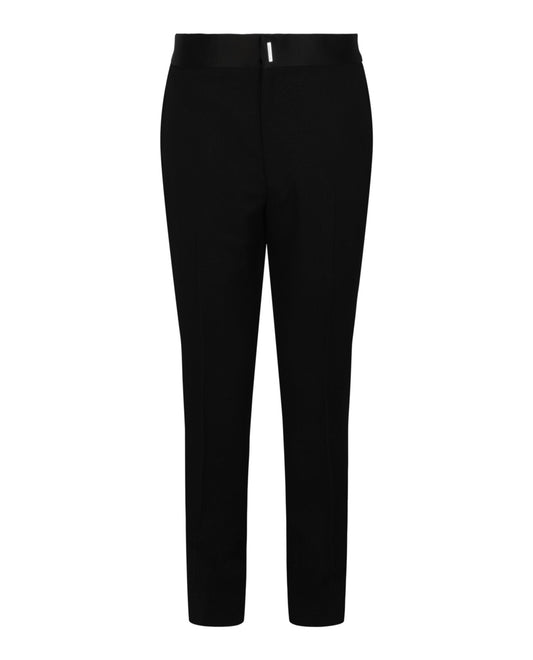 Givenchy Classic Fit Satin-Trim Trousers