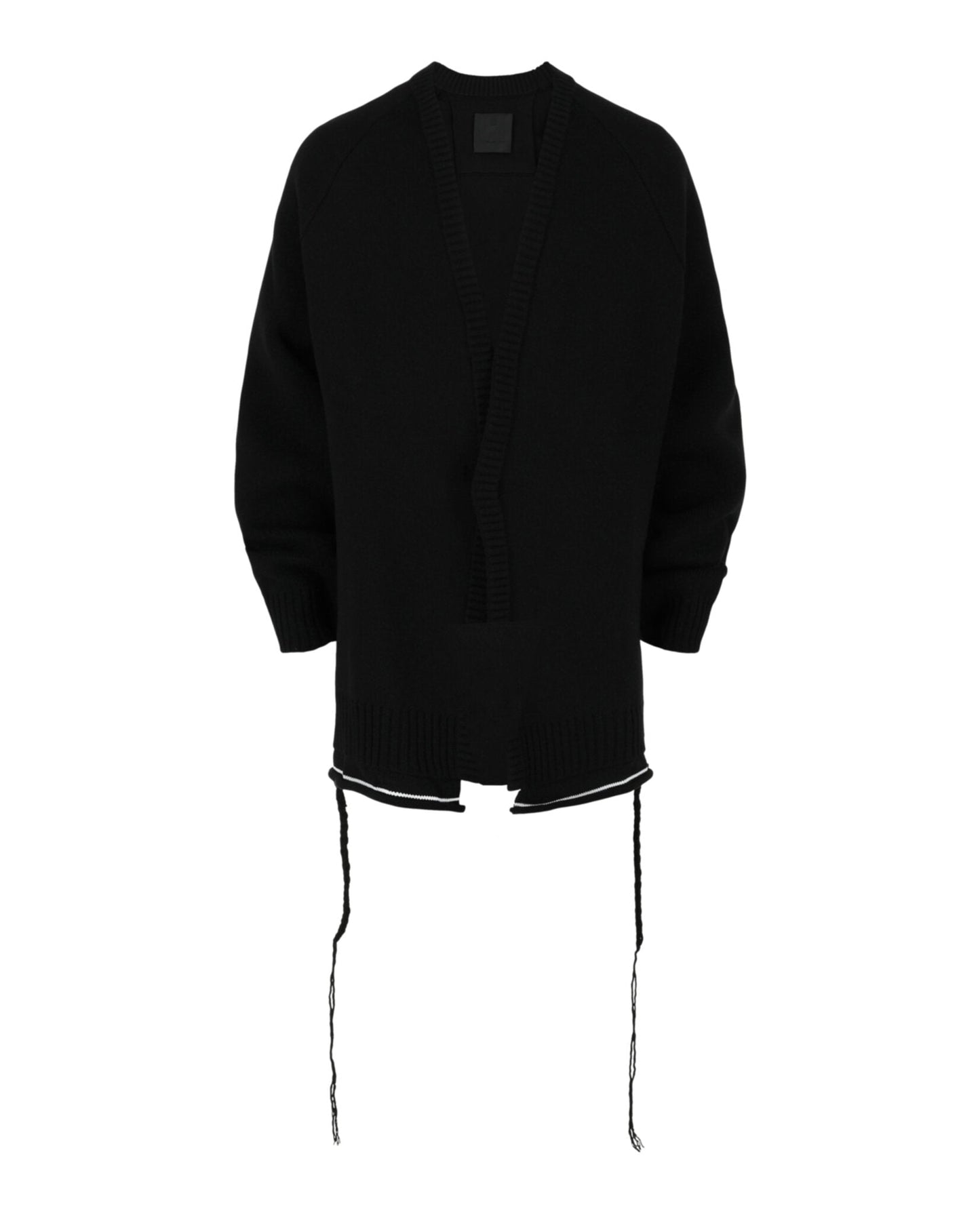 Givenchy Striped-Trim U-Lock Cardigan