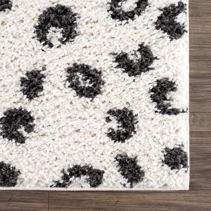 Zhen Black Spots Leopard Rug - Clearance