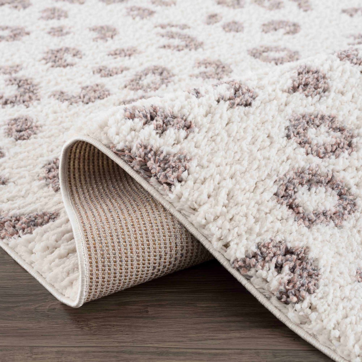 Zhen Pink Spots Leopard Rug - Clearance
