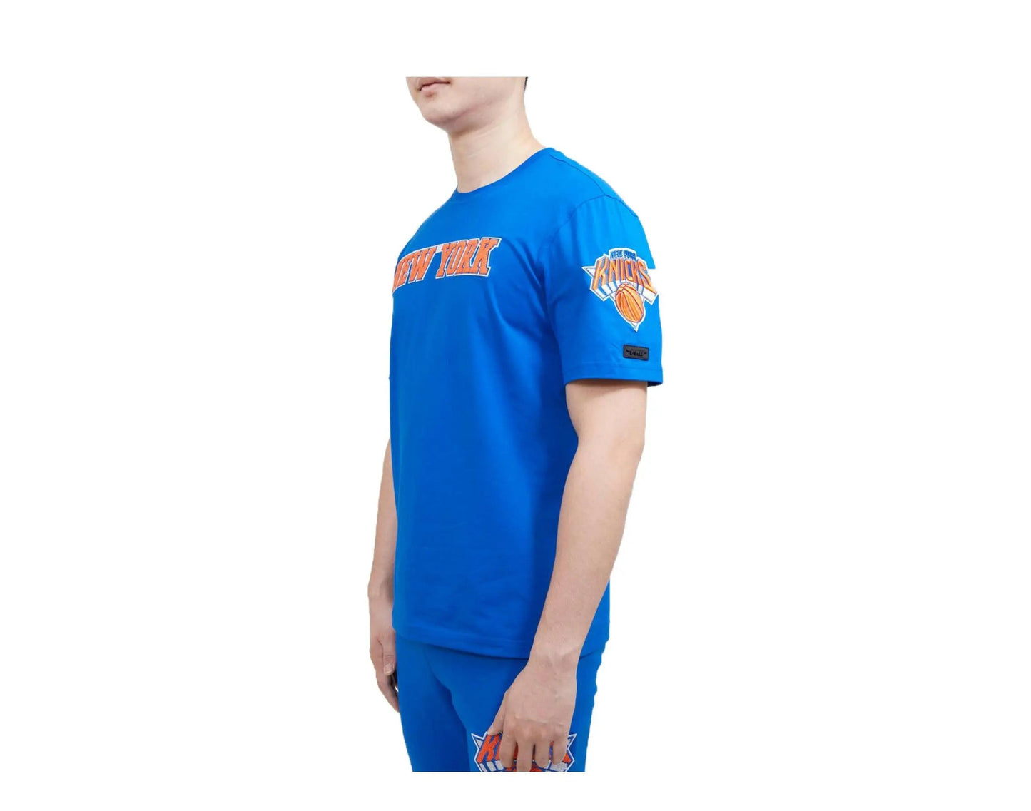 Pro Standard New York Knicks Classic Chenille Men T‑Shirt Blue