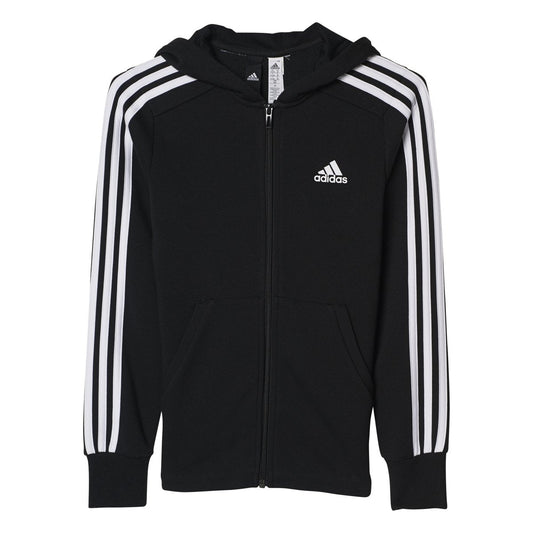 Youth adidas Essentials 3 Stripe Fullzip Hoodie